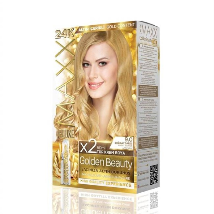 Maxx Deluxe  Set Boya Golden Altın İçerikli  9.0 Buğday Sarısı