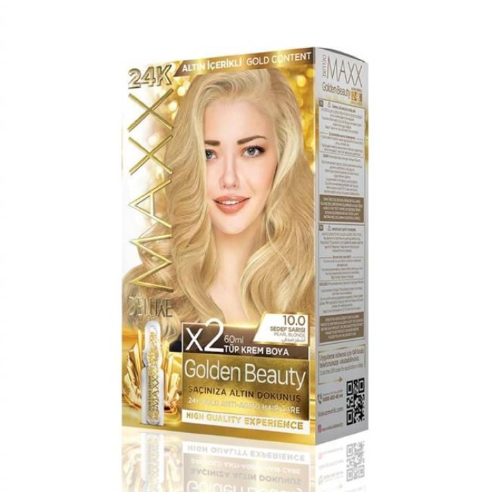 Maxx Deluxe  Set Boya Golden Altın İçerikli  10.0 Sedef Sarısı