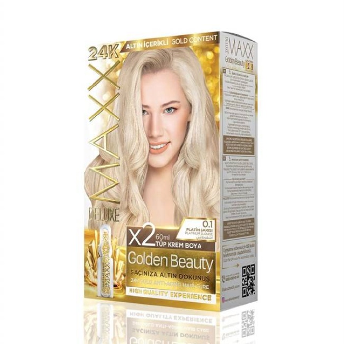 Maxx Deluxe  Set Boya Golden Altın İçerikli  0.1 Platin Sarısı
