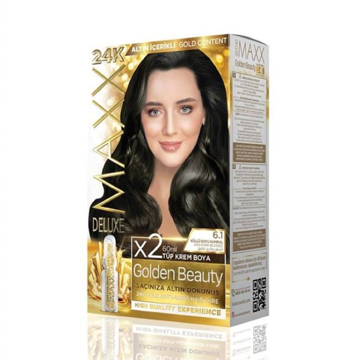 Maxx Deluxe  Set Boya Golden Altın İçerikli  6.1 Küllü Koyu Kumral