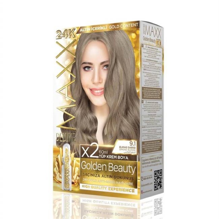 Maxx Deluxe  Set Boya Golden Altın İçerikli  9.1 Elmas Sarısı