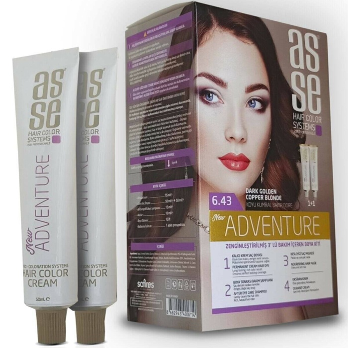 Asse Set Boya 6.43 Koyu Kumral Bakır Dore