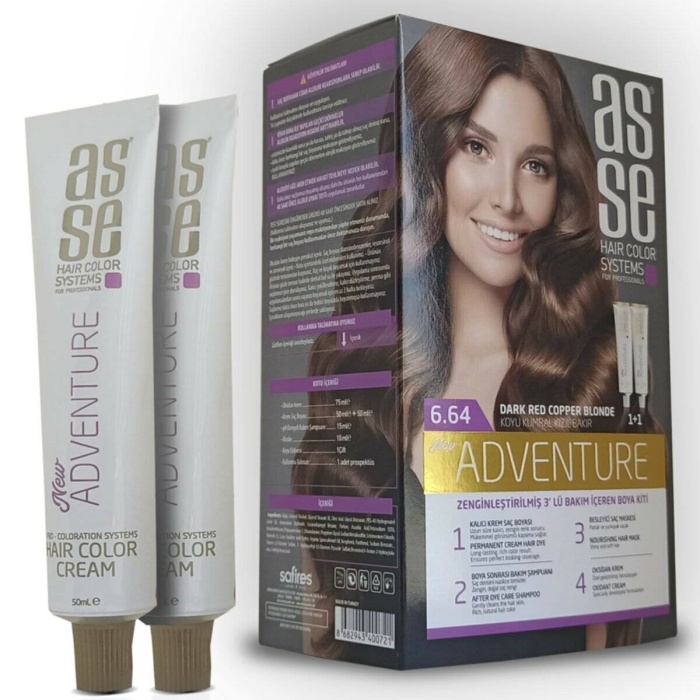 Asse Set Boya 6.64 Koyu Kumral Kızıl Bakır