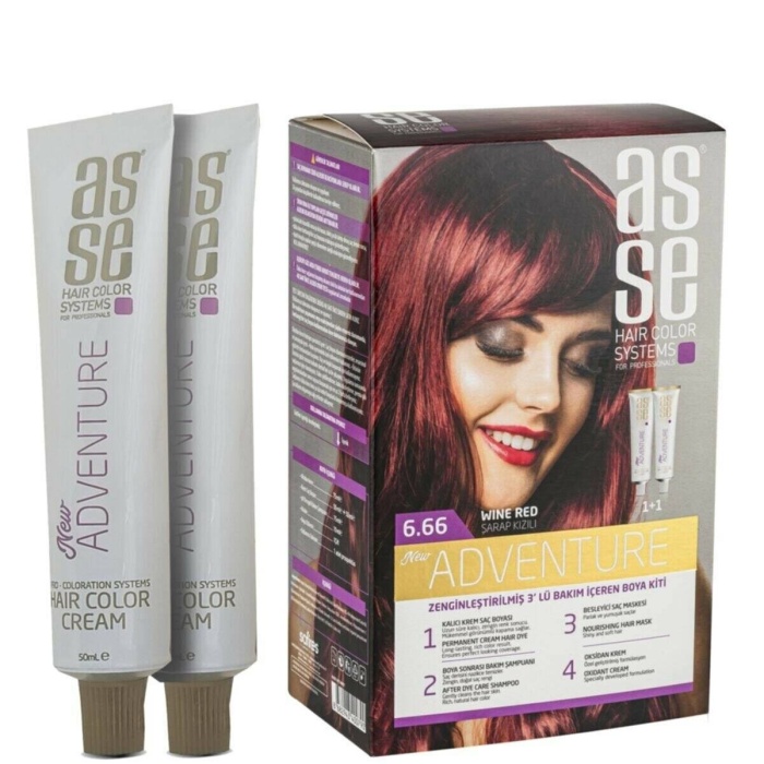 Asse Set Boya 6.66 Şarap Kızılı