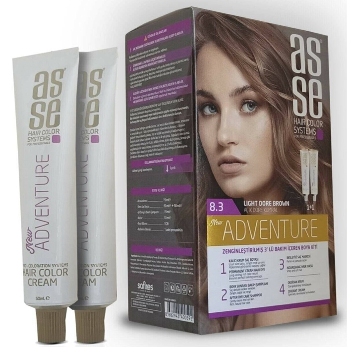 Asse Set Boya 8.3 Açık Dore Kumral