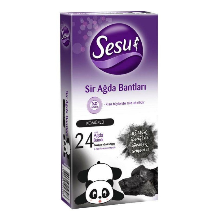 Sesu Ağda Bandı Kömürlü 24lü