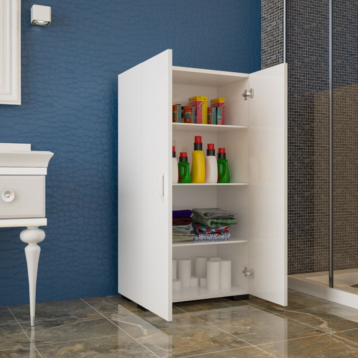 110 cm İki Kapaklı 4 Gözlü Ayakkabılık Ayakkabı Dolabı