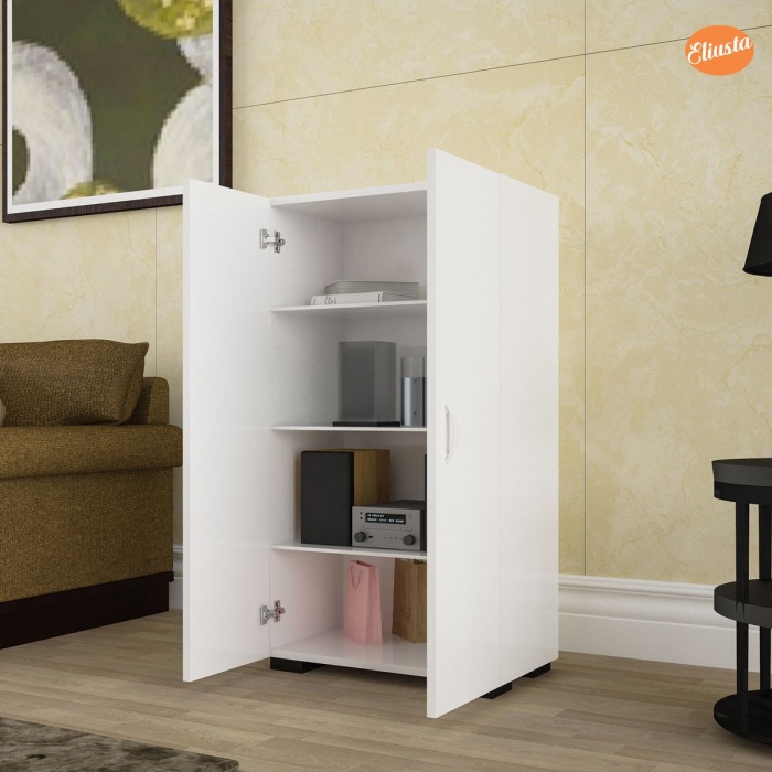 110 cm İki Kapaklı 4 Gözlü Ayakkabılık Ayakkabı Dolabı