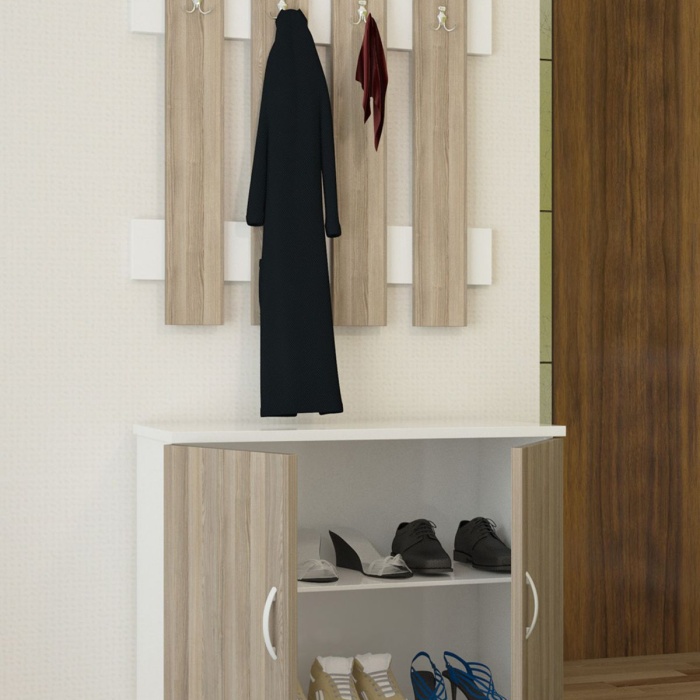 Ayakkabılık Portmanto Vestiyer Iki Kapaklı Ayakkabılık Askılık Antre Ayakkabı Dolabı