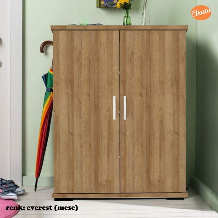 2 Kapaklı 4 Raflı Ayakkabılık