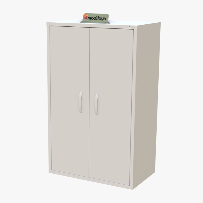 NEWYORK 54 x 88,4 x 32,5 cm İki Kapaklı İki Gözlü Makine Üstü, Çamaşır Makine Üstü Dolabı