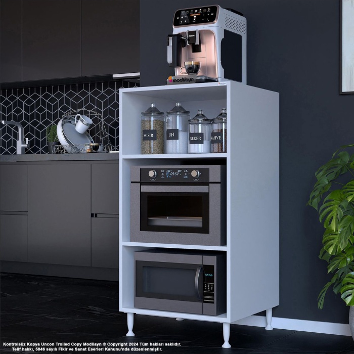 Silva 59,6 X 119,2 X 56 Cm Ankastre Fırın Ve Mutfak Dolabı