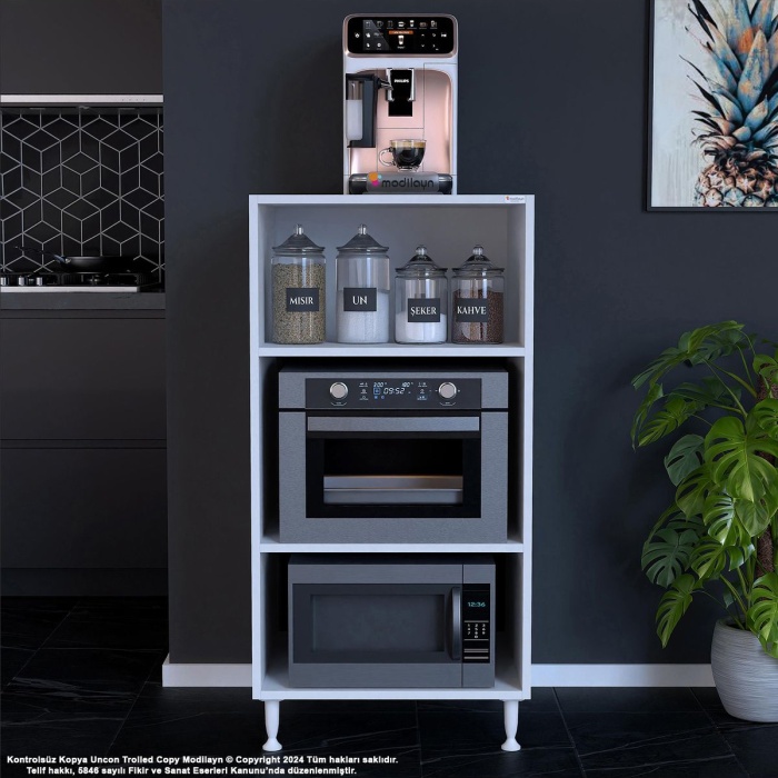 Silva 59,6 X 119,2 X 56 Cm Ankastre Fırın Ve Mutfak Dolabı