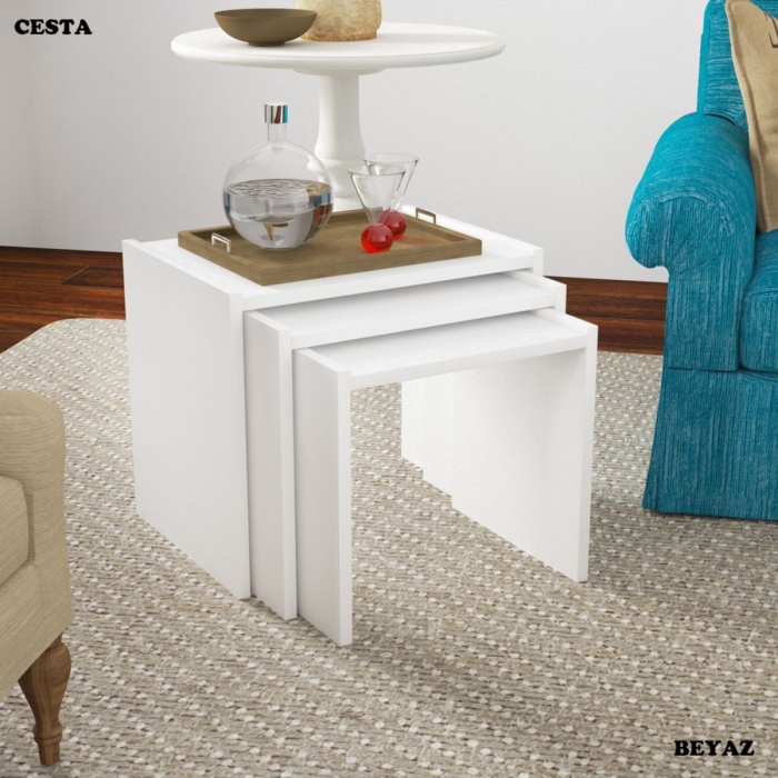 Zigon Sehpa 3 Lü Sehpa