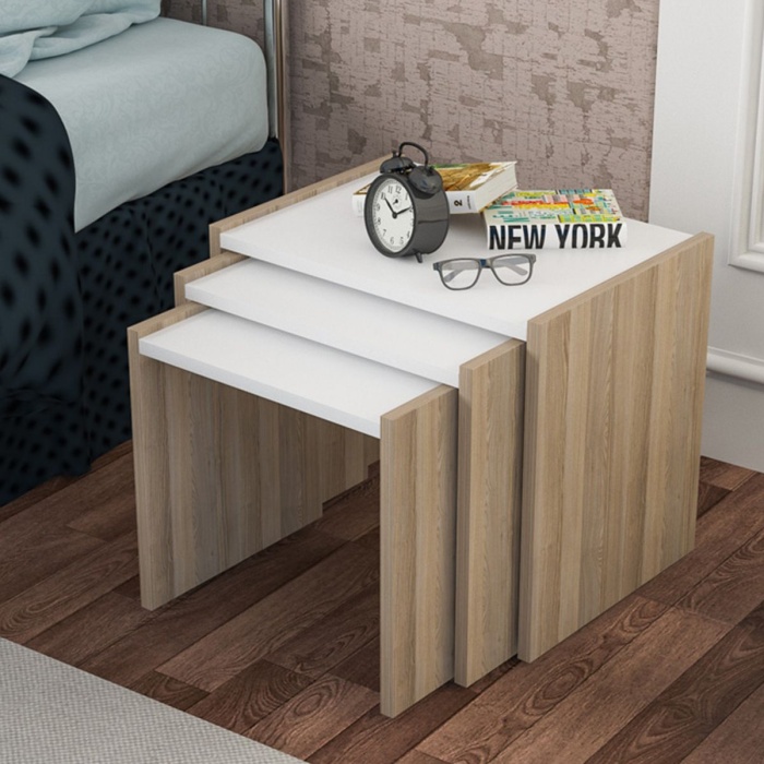 3 Lü Zigon Sehpa Takımı