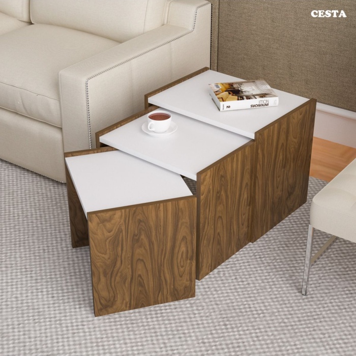 3 Lü Zigon Sehpa Takımı