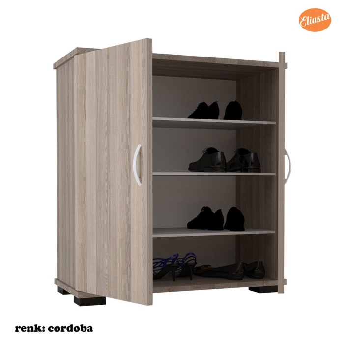 EU-112 Ayakkabılık Çok Amaçlı Dolap Antre Ayakkabılık 4 raflı Ayakkabı Dolabı - CORDOBA