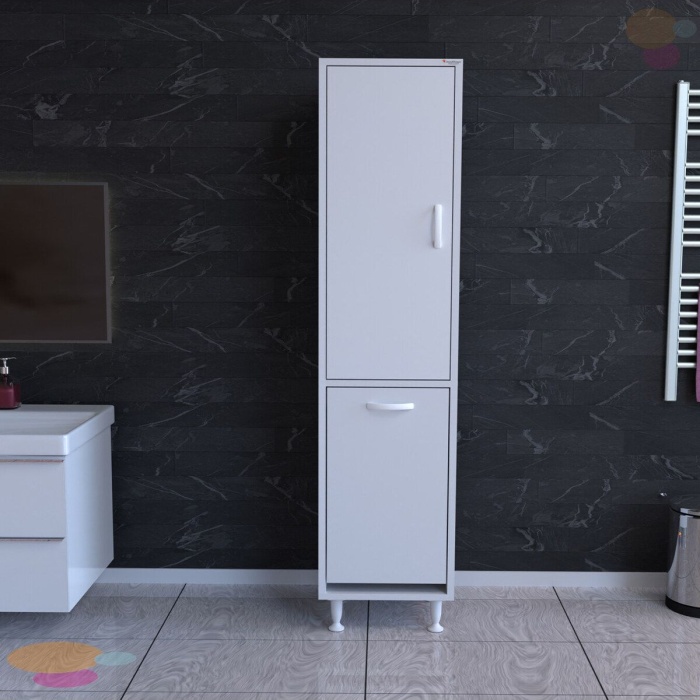 MODİLAYN FORBEST  40 x 135 cm Çok Amaçlı Banyo Dolabı Mutfak Dolabı Düzenleyici Dolaplar