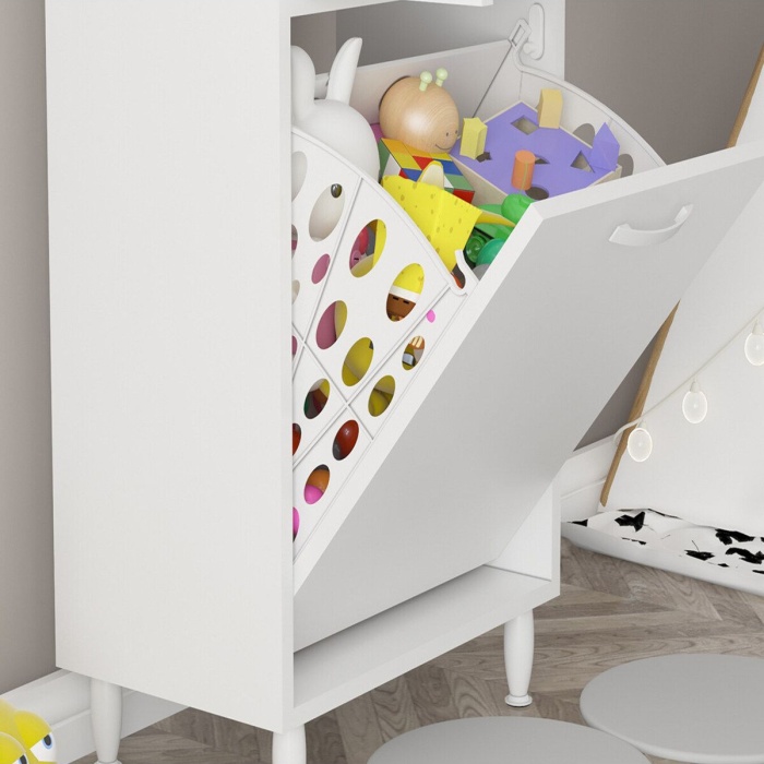 Mis URLA YENİCE Banyo Dolabı Oyuncak Dolabı Çok Amaçlı Dolap Kirli Çamaşır Sepetli Dolap