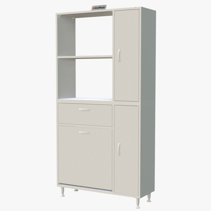 Mis Urla Yenice 90 x 183 x 31,5 cm Kirli Çamaşır Dolabı Sepetli Banyo Dolabı