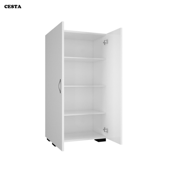 54 x 110 x 32 cm Kiler Dolabı Ofis Dolabı Çok Amaçlı Ofis Dolabı 2 Kapaklı Banyo Dolabı