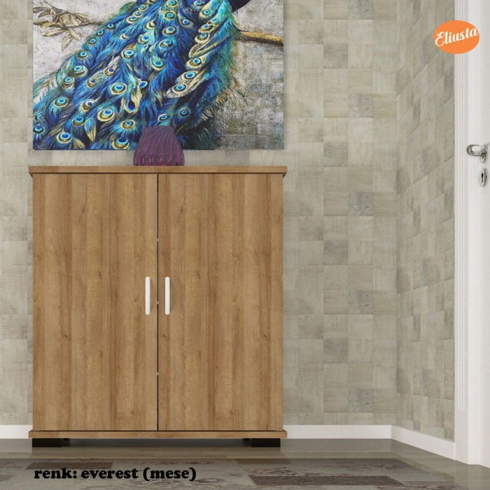 MODİLAYN ARD-112 70 x76x 32 cm Ayakkabılık Antre Ayakkabılık Çok Amaçlı Dolap Ayakkabı Dolabı-MEŞE