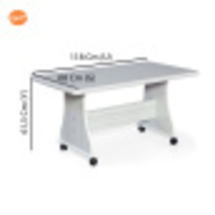 Eliusta Tekerlekli Mdf Masa %100 Mdf Orta Sehpa Salon Masa Sehpa