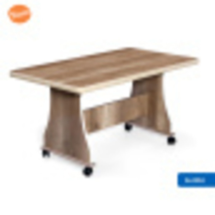 Eliusta Tekerlekli Mdf Masa %100 Mdf Orta Sehpa Salon Masa Sehpa