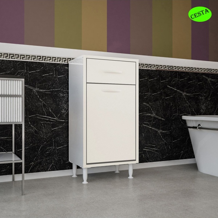 Mutfak Dolabı Sepetli Banyo Dolabı Kirli Camasır  Dolabı