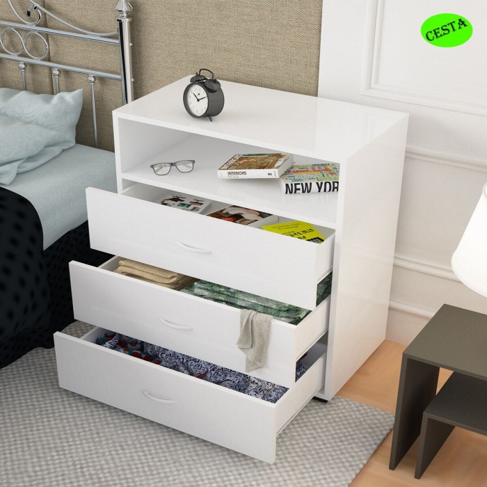 Sifonyer Yatak Odası Şifonyer 3 Çekmeceli Tek Gözlü Dola