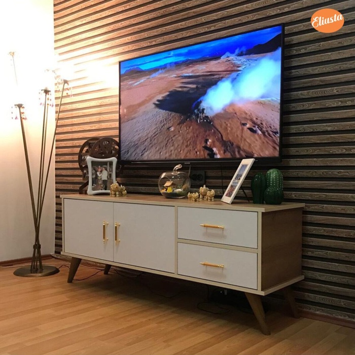 Claros Tv Sehpası Tv Ünitesi 150X40X60 cm Tv Standı