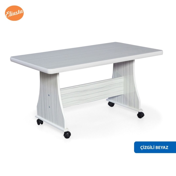 ELİUSTA TEKERLEKLİ MDF MASA ORTA SEHPA