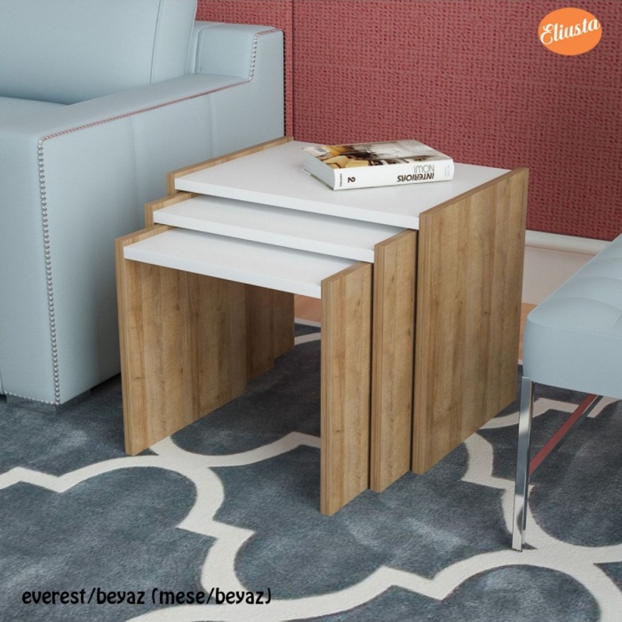 3 Lü Zigon Sehpa Takımı