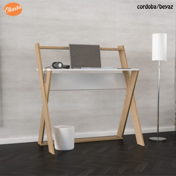 Cordoba Beyaz X Bilgisayar Çalışma Masası Ard310