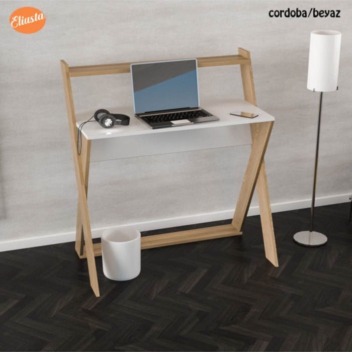 Cordoba Beyaz X Bilgisayar Çalışma Masası Ard310