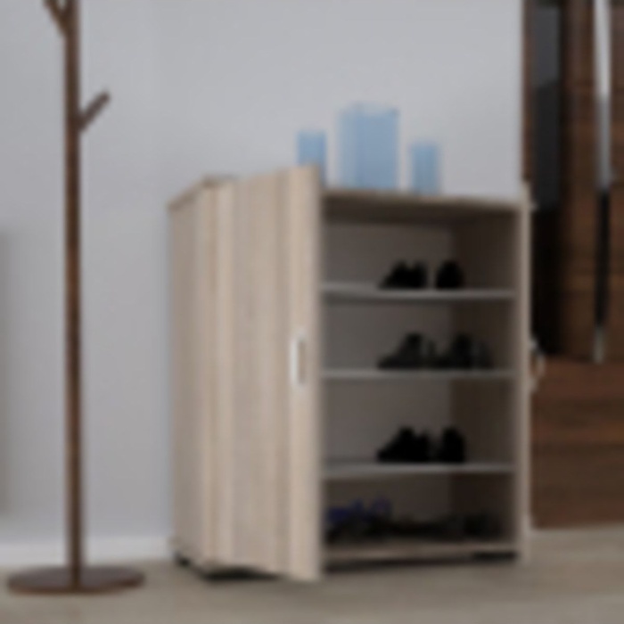 2 Kapaklı 4 Raflı Ayakkabılık