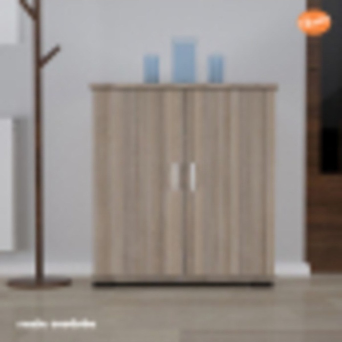 2 Kapaklı 4 Raflı Ayakkabılık