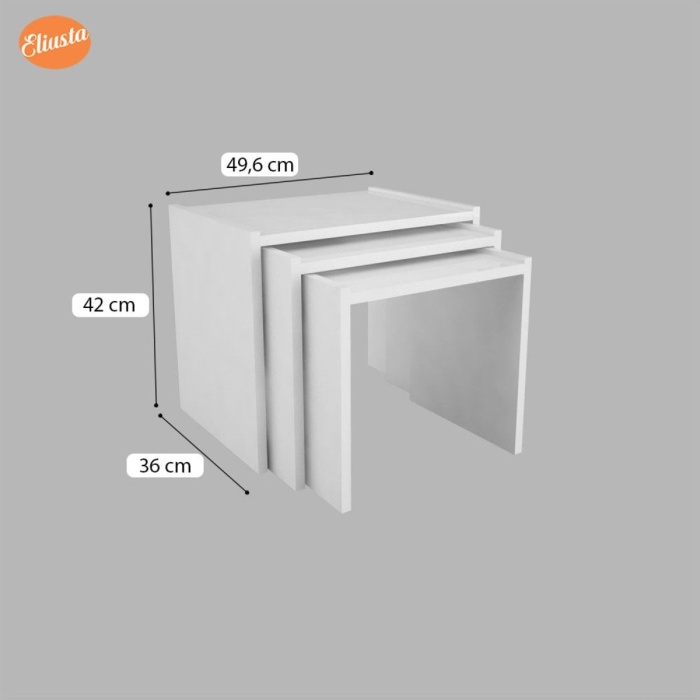 3 Lü Zigon Sehpa Takımı