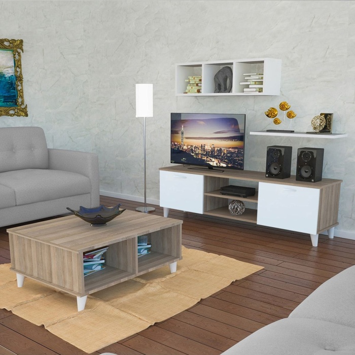 Tv Sehpahsı Tv Orta Sehpahsı Tv Ustu Kitaplık Rafı