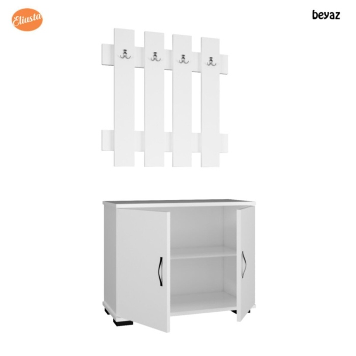 Portmanto Ayakkabılık Vestiyer Askılıklı Ayakkabılık Dolabı Ard-116