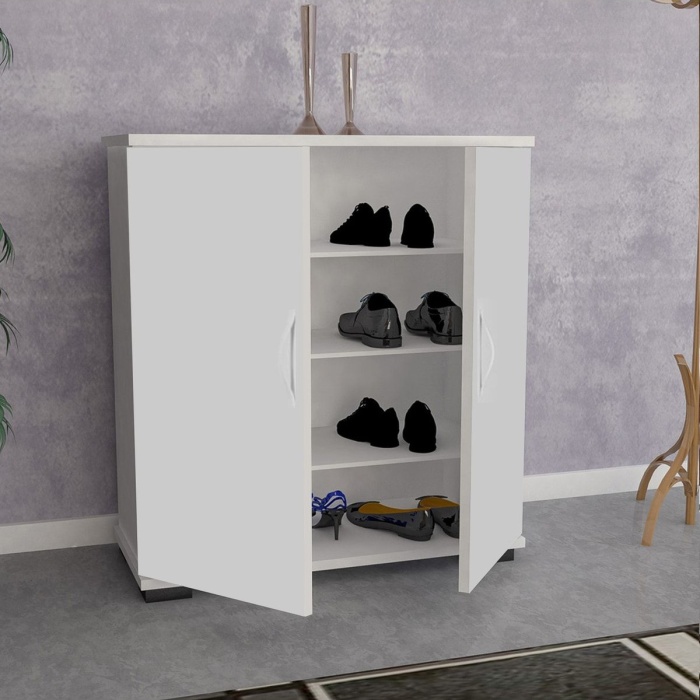 Ayakkabılık 2 Kapaklı Ayakkabı Dolabı Çok Amaçlı Dolap Mutfak Dolabı Ofis Dolabı
