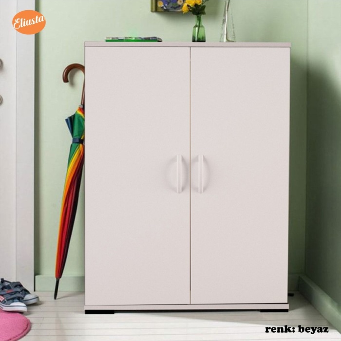 Ayakkabılık 2 Kapaklı Ayakkabı Dolabı Çok Amaçlı Dolap Mutfak Dolabı Ofis Dolabı