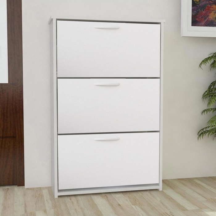 Kapaklı Ayakkabılık Dolabı Üç Kapaklı Ayakkabı Dolabı