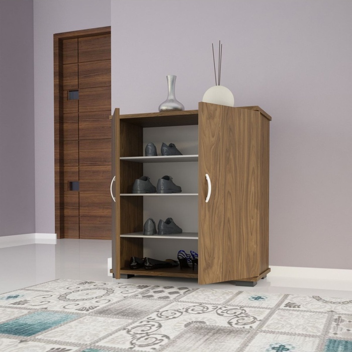 Ayakkabılık 2 Kapaklı Ayakkabı Dolabı Çok Amaçlı Dolap Mutfak Dolabı Ofis Dolabı