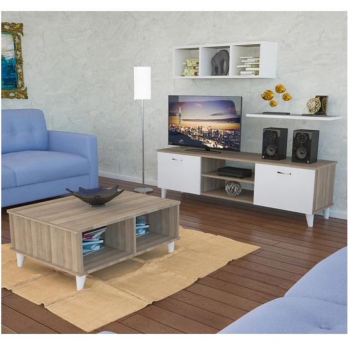 Tv Ünitesi Takımı Orta Sehpa Duvar Rafı Tv Sehpası Salon Tv Mobilyası