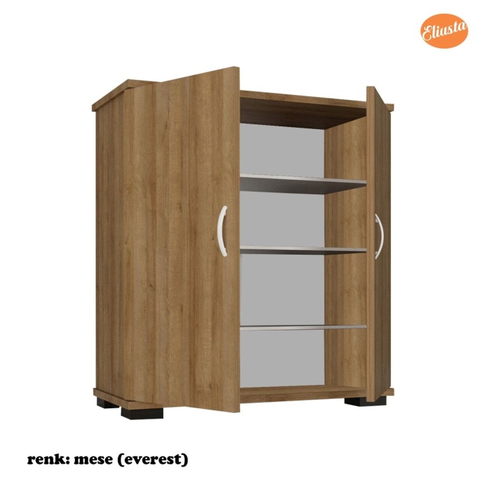 Ayakkabılık 2 Kapaklı Ayakkabı Dolabı Çok Amaçlı Dolap Mutfak Dolabı Ofis Dolabı