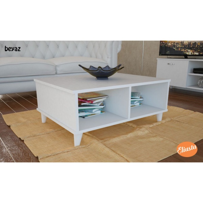 Raflı Orta Sehpa Ofis Sehpası Salon Sehpa