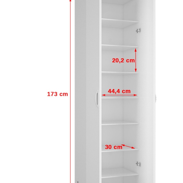 Sekiz Raflı Cokamaclı Dolap Mutfak Dolabı Banyo Dolabı Ofis Dolabı