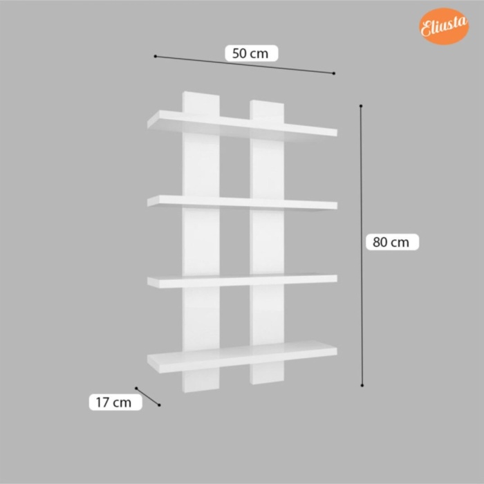 Ard-612 Dört Raflı Duvar Ünitesi Duvar Rafı