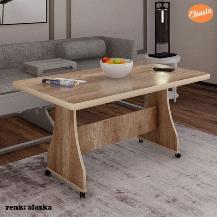 Igma Tekerlekli Mdf Masa Ofis Orta Sehpa